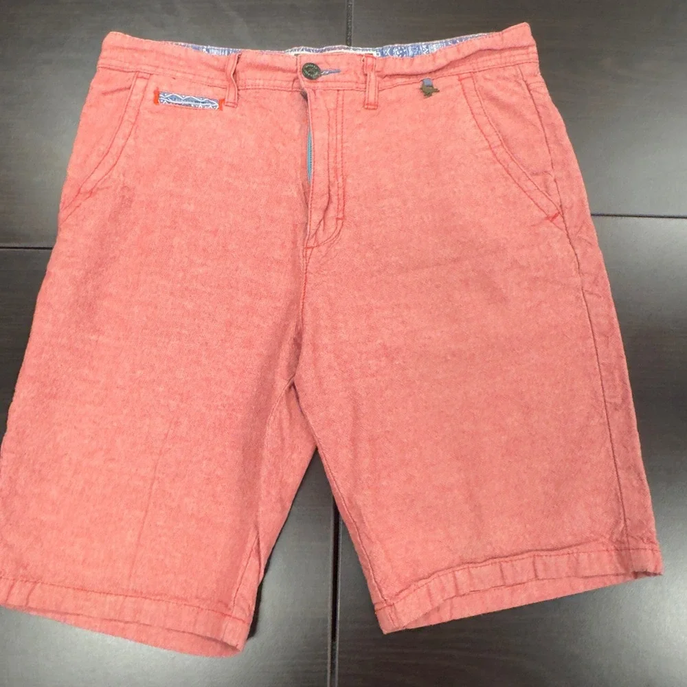 Modern Amusement Shorts Coral Red Casual Walk Shorts Mens Size‎ 34 Iconix
